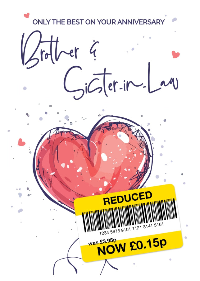 Brother and Sister-in-Law Anniversary Card - Only the Best Wedding Anniversary Card