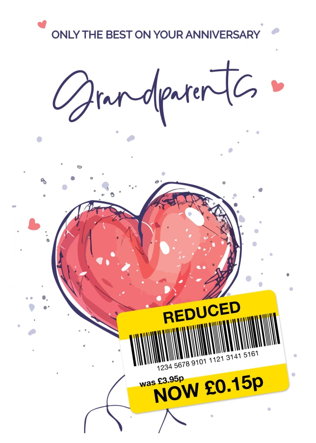 Grandparents Anniversary Card - Only the Best Wedding Anniversary Card