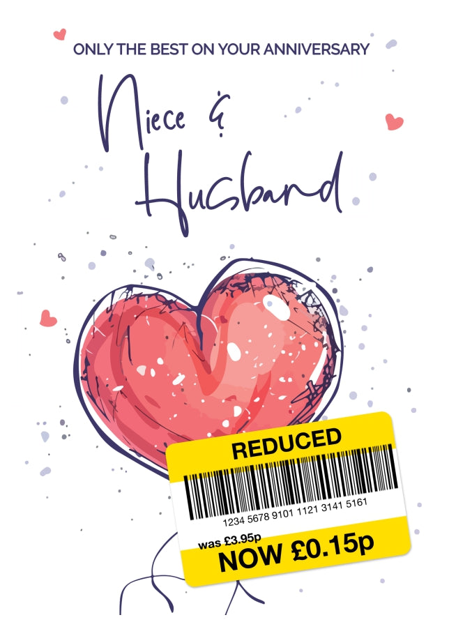 Niece and Husband Anniversary Card - Only the Best Wedding Anniversary Card