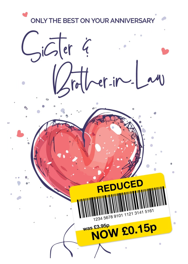 Sister and Brother-in-Law Anniversary Card - Only the Best Wedding Anniversary Card