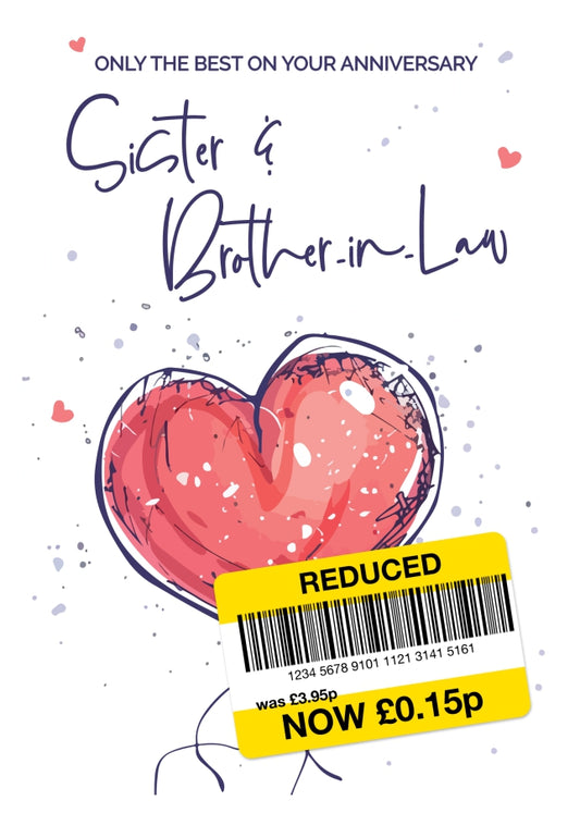 Sister and Brother-in-Law Anniversary Card - Only the Best Wedding Anniversary Card