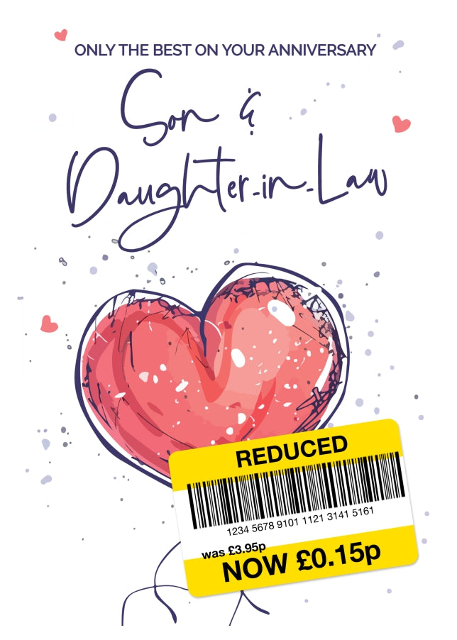 Son and Daughter-in-Law Anniversary Card - Only the Best Wedding Anniversary Card