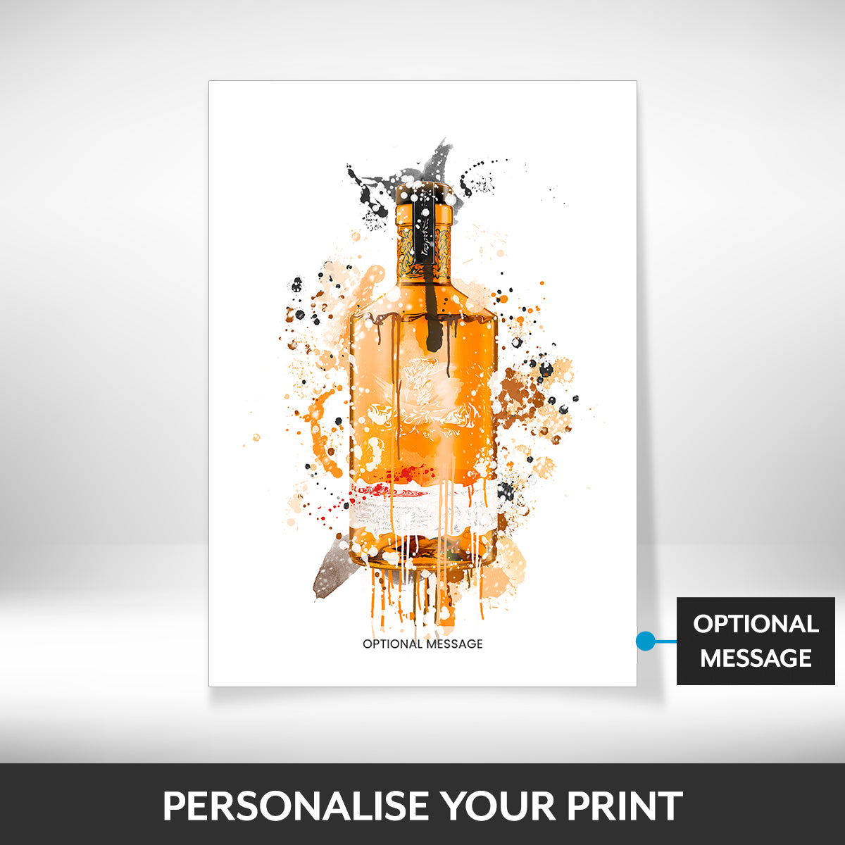 What can be personalised on this pictures for dining room walls