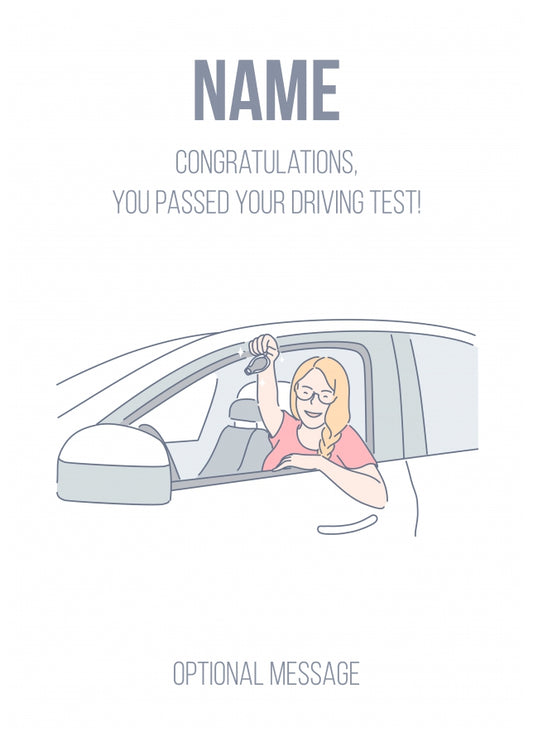 Personalised Congratulations Cards - Passed Driving Test