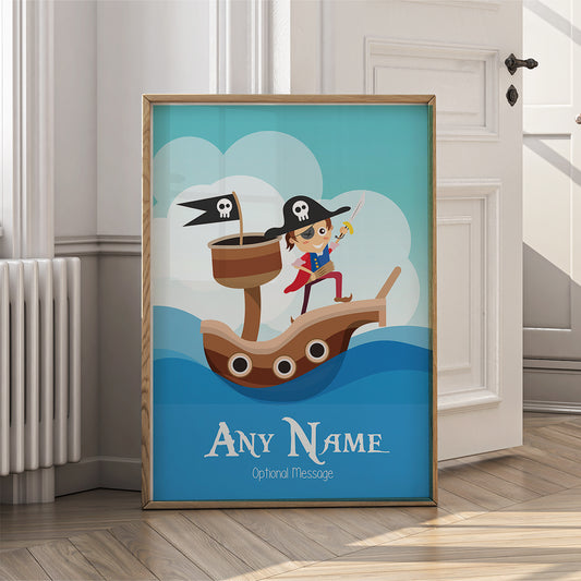 Pirate Wall Art Nursery Decor Gifts for Boys - {VARIATION}