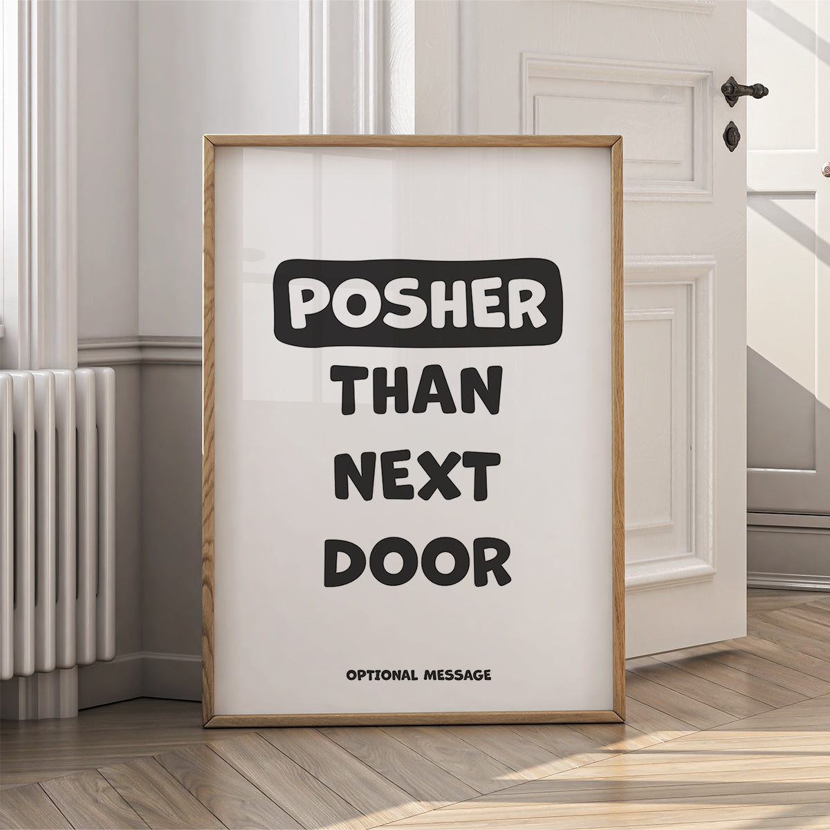 Funny Wall Art as House Warming Gift - Posher than next door