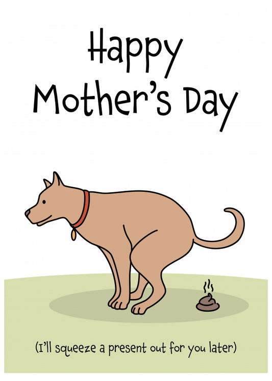 Happy Mother's Day Card from Dog - Funny Cards for Dog Mum