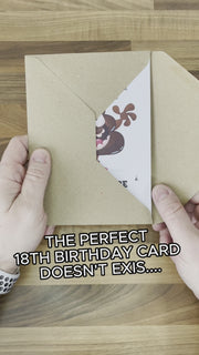 Personalised Happy 18th Birthday Card (Responsible)