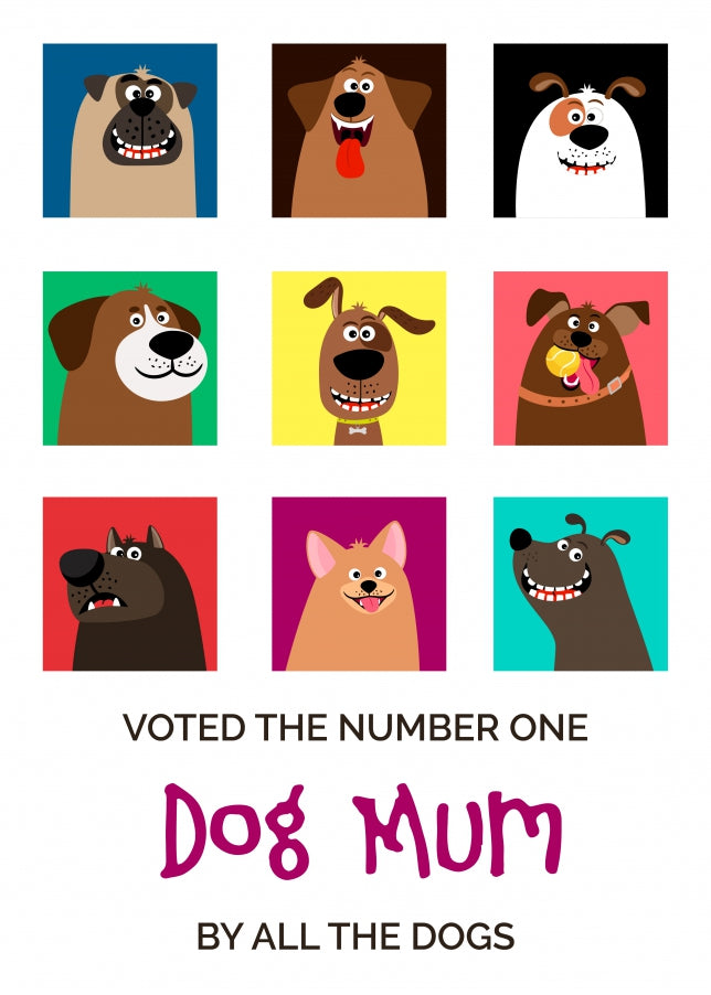 Funny Mother's Day Card From Dog - Happy Mother's Day Dog Card