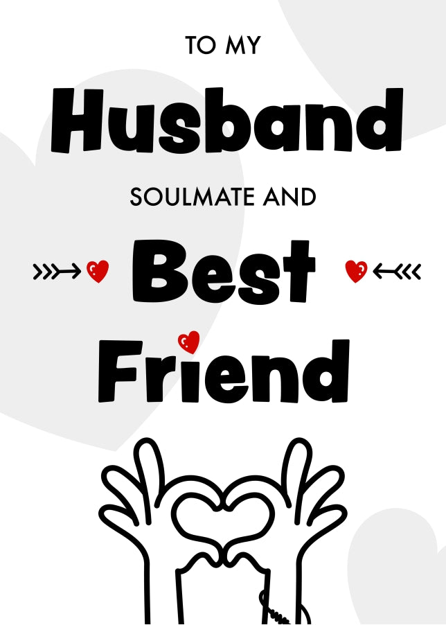 Funny Husband Birthday Card from Wife and Anniversary Card for Hubby - Best Friend