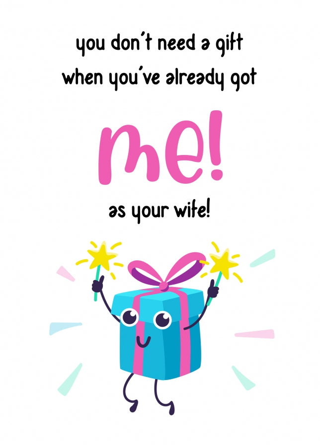 Funny Husband Birthday Card from Wife and Anniversary Card for Husband