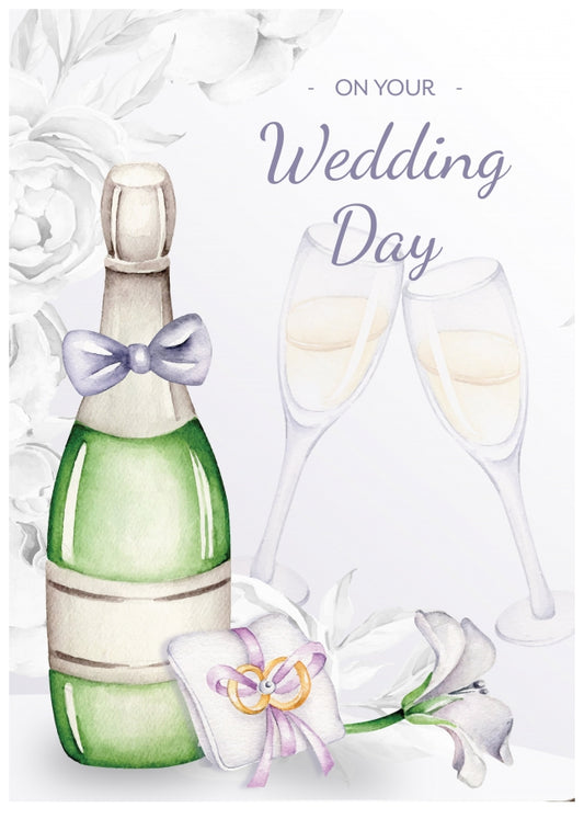 Traditional Wedding Day Cards for Bride and Groom - Couples Gay and Lesbian Wedding Card