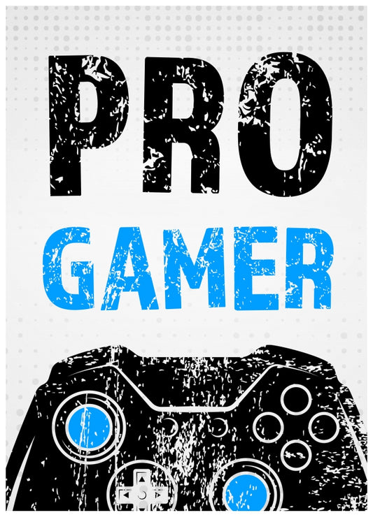 Pro Gamer Birthday Card for Boys of All Ages - XB Blue