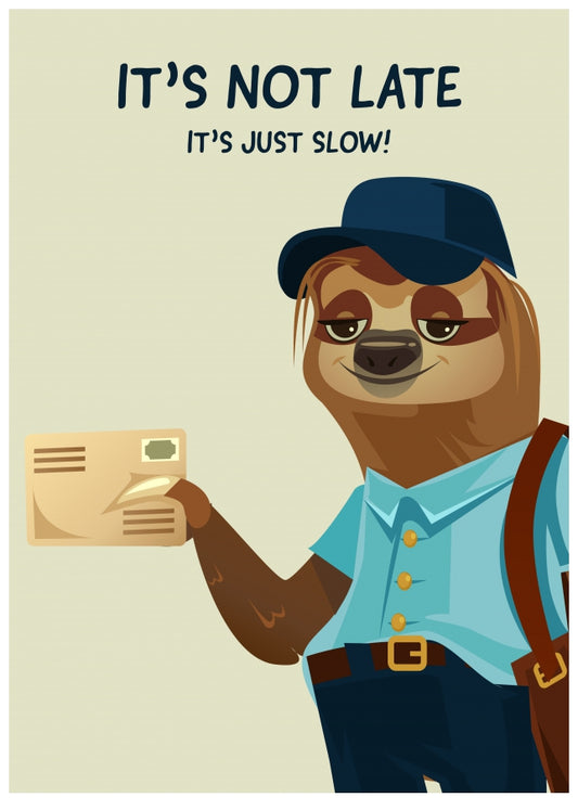 Sloth Birthday Card | Happy Fathers Day Card Sloth