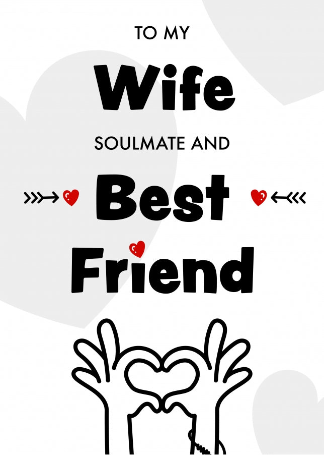 Funny Wife Birthday Card from Husband and Anniversary Card for Wifey - Best Friend