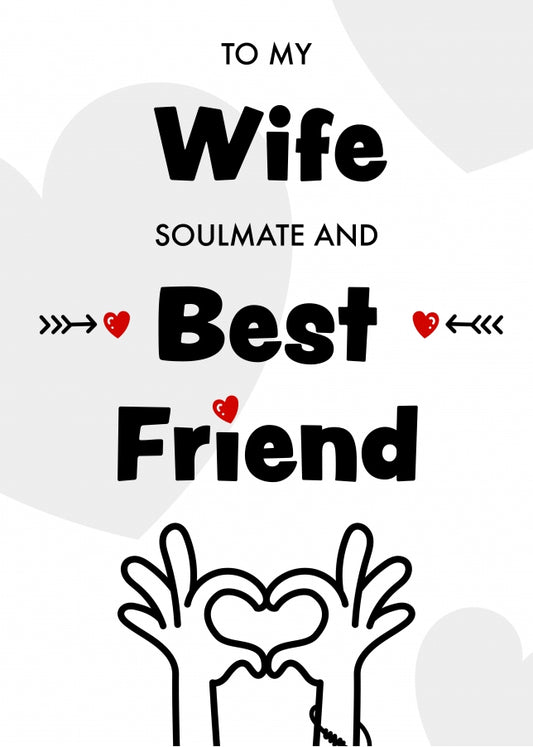 Funny Wife Birthday Card from Husband and Anniversary Card for Wifey - Best Friend