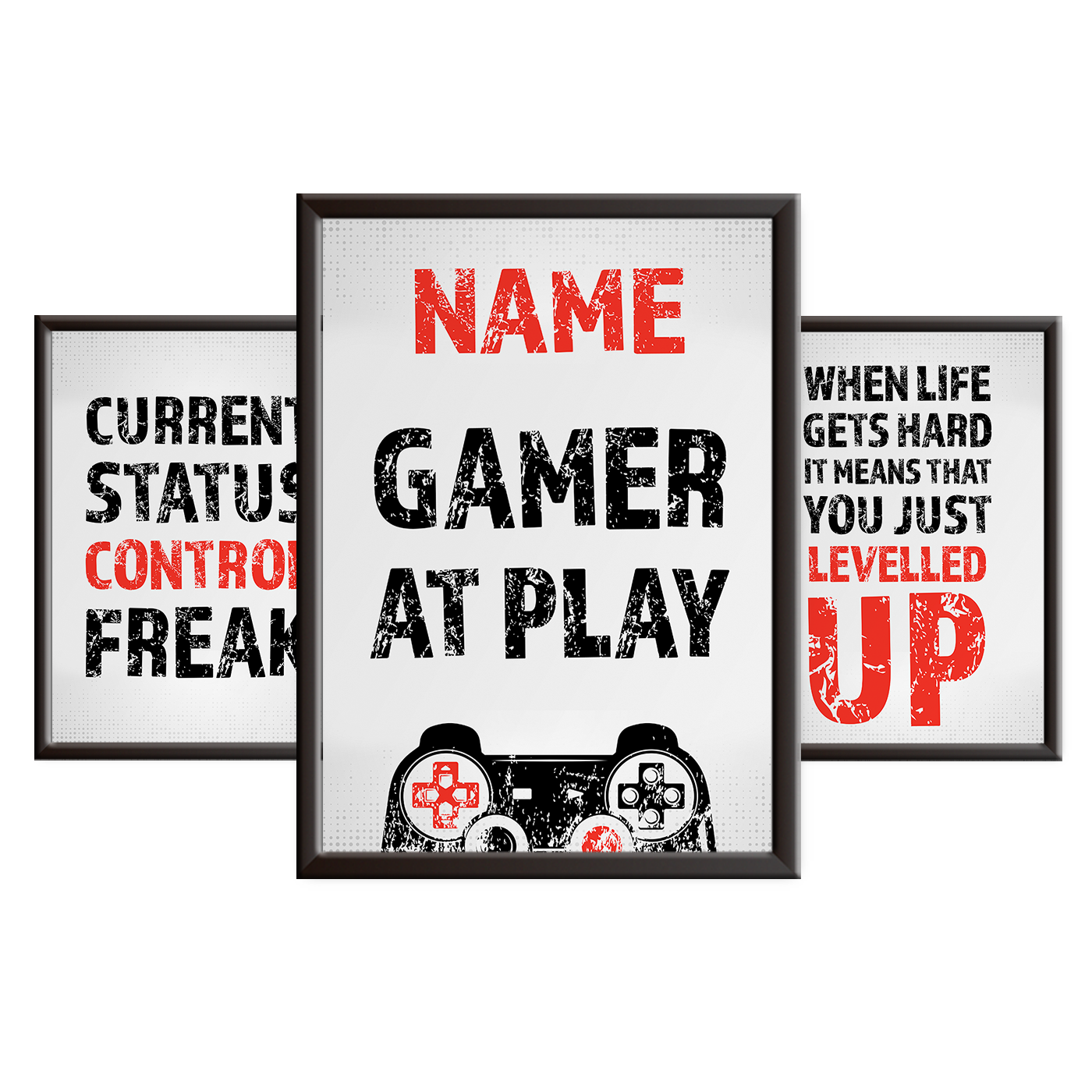 Gamer at Play - Gaming Print Set - PS - Red