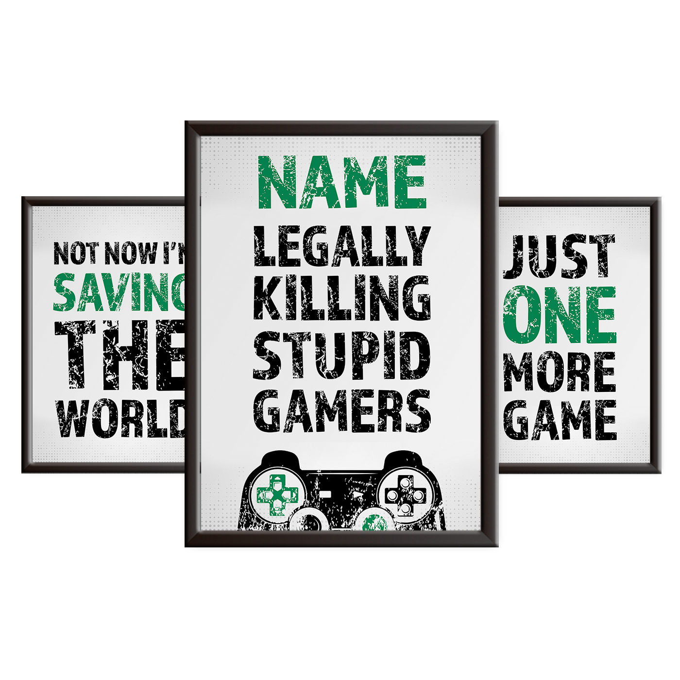 Legally Killing Stupid Gamers - Gaming Print Set - PS - Green