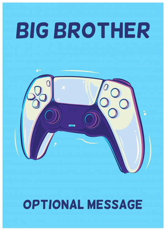 PS5 Controller Card for Big Brother - Birthday / Christmas