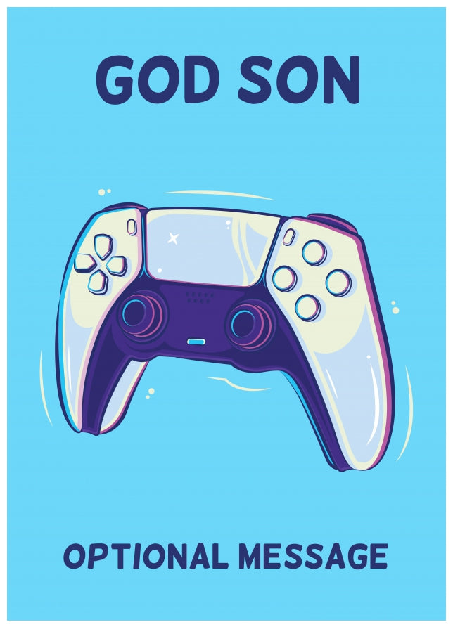 PS5 Controller Card for God Son - Birthday / Christmas