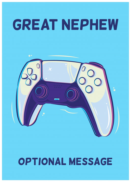 PS5 Controller Card for Great Nephew - Birthday / Christmas