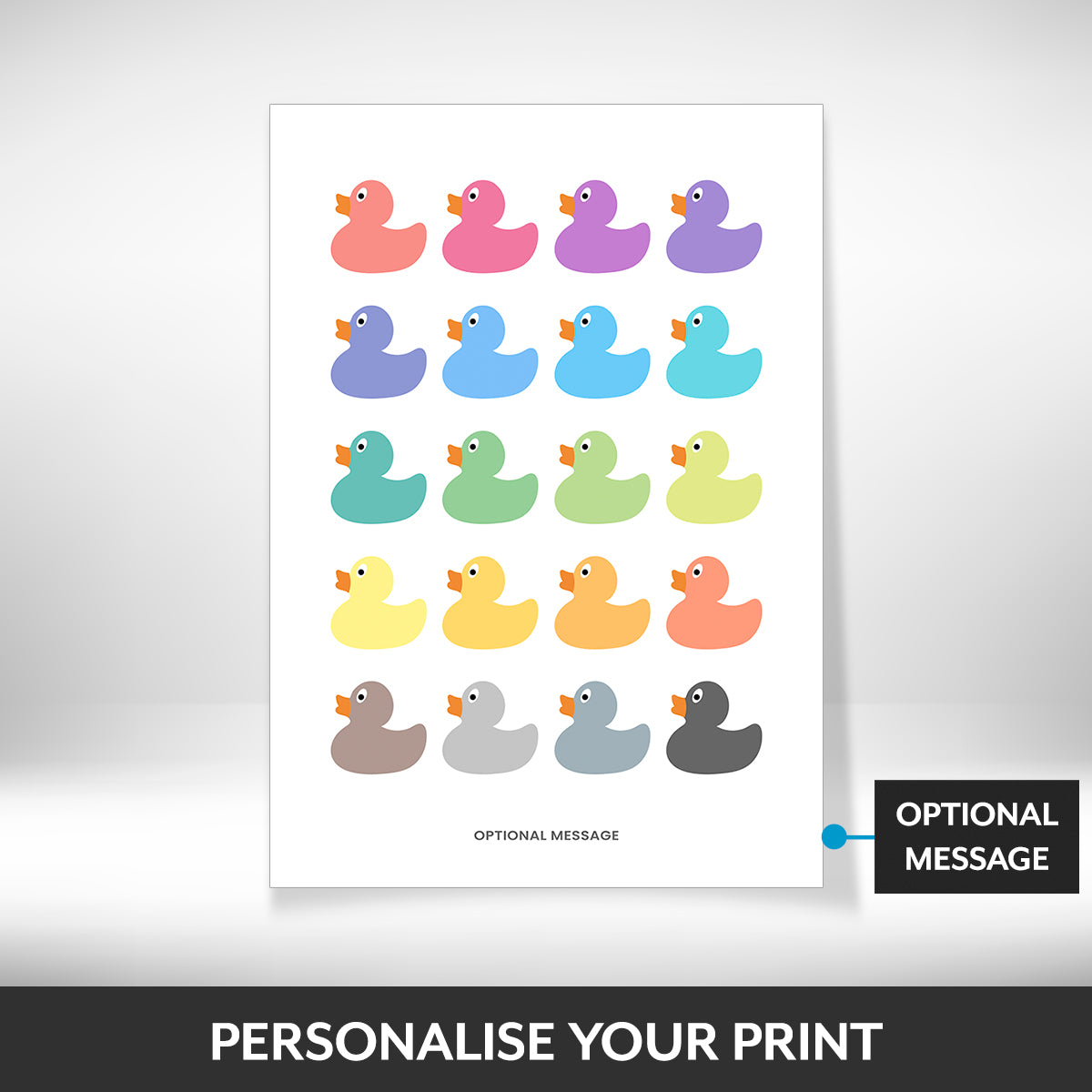 What can be personalised on this spring wall art