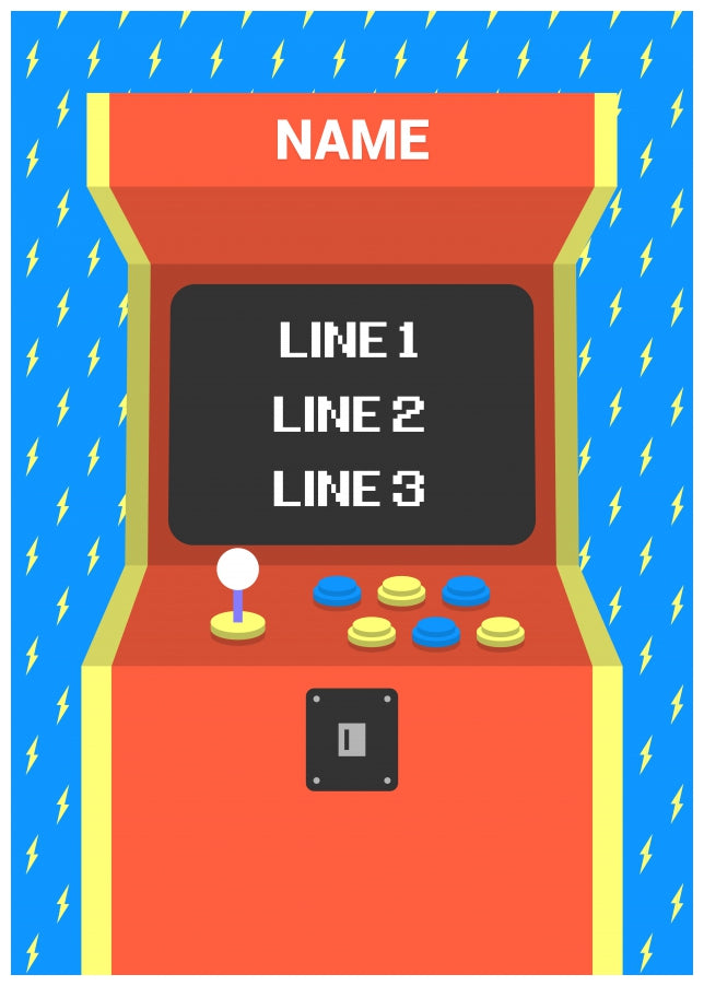 Personalised Retro Gamer Card