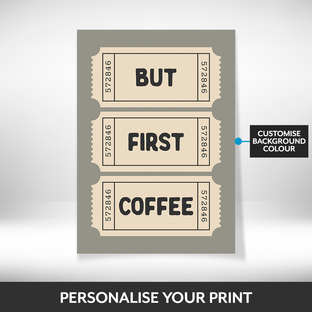 What can be personalised on this framed wall art