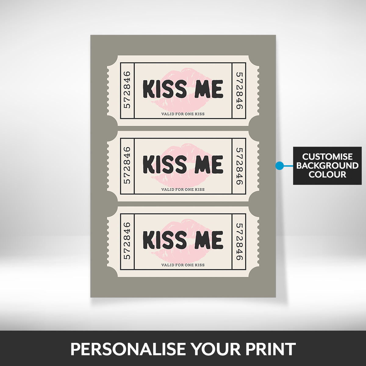 What can be personalised on this framed wall art