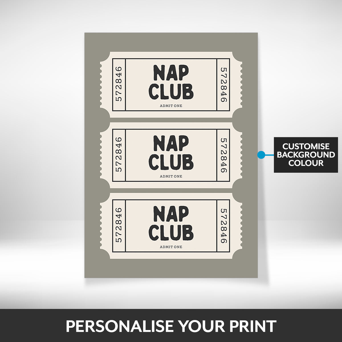 What can be personalised on this framed wall art