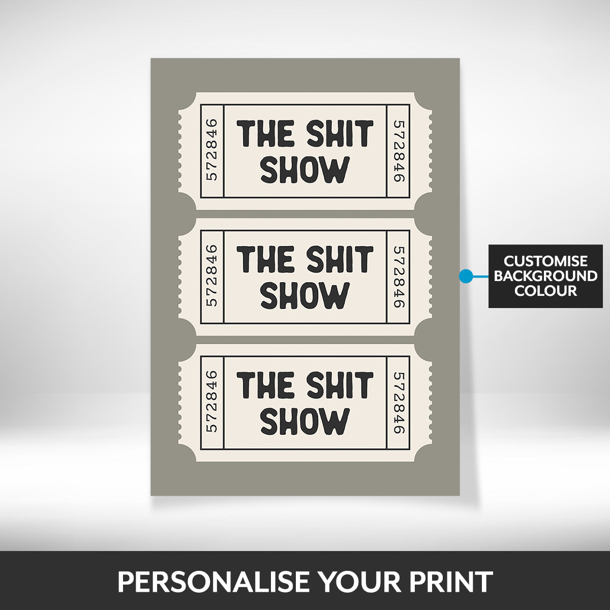 What can be personalised on this framed wall art