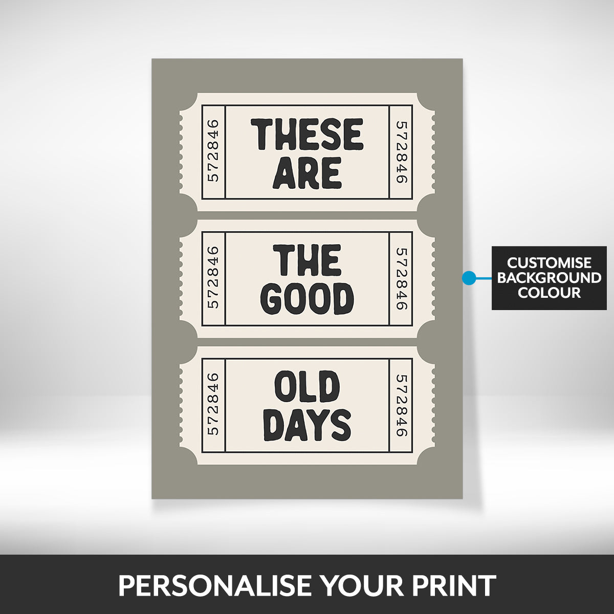 What can be personalised on this framed wall art