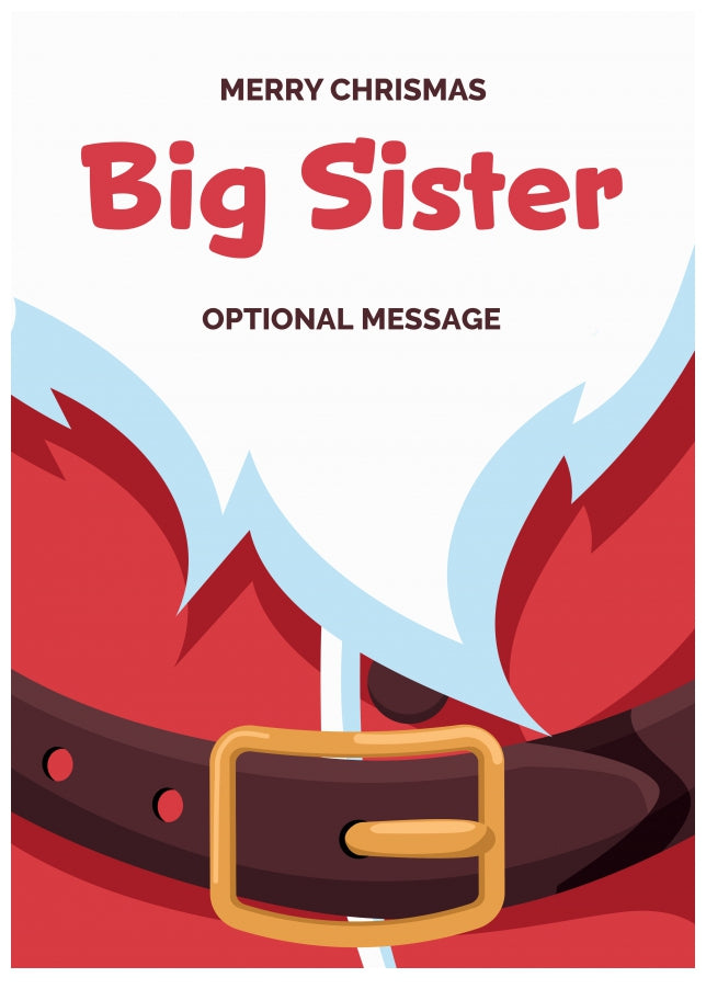 Fun Big Sister - Santa Belt