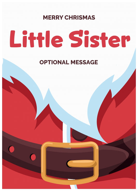 Fun Little Sister - Santa Belt