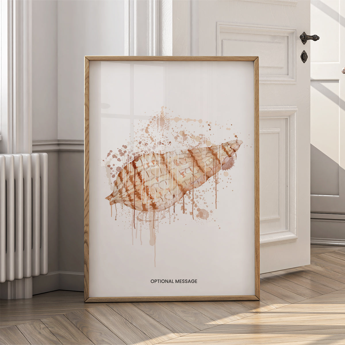 Bathroom Wall Art Decor - Watercolour Sea Shell Prints - {VARIATION}