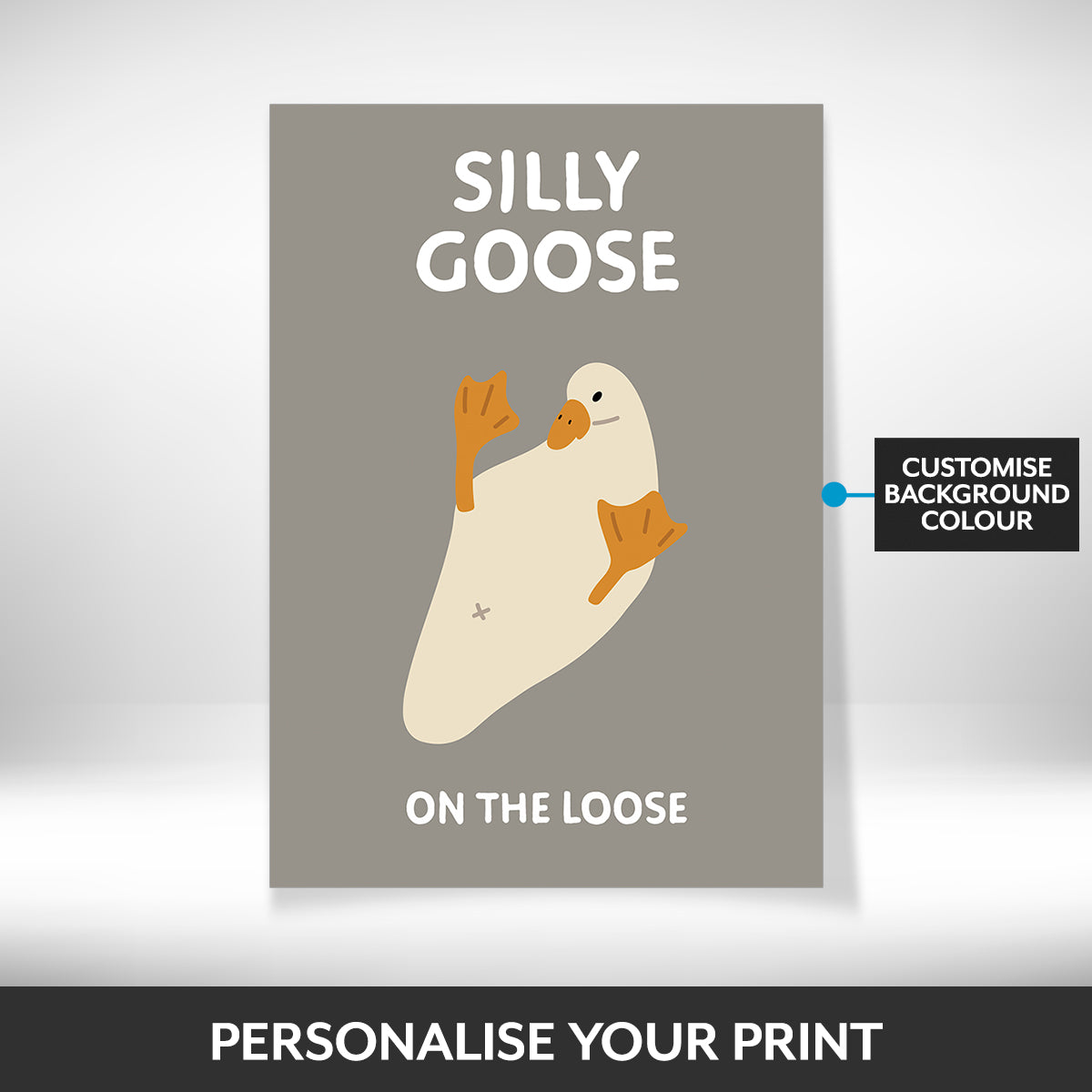 What can be personalised on this spring wall art