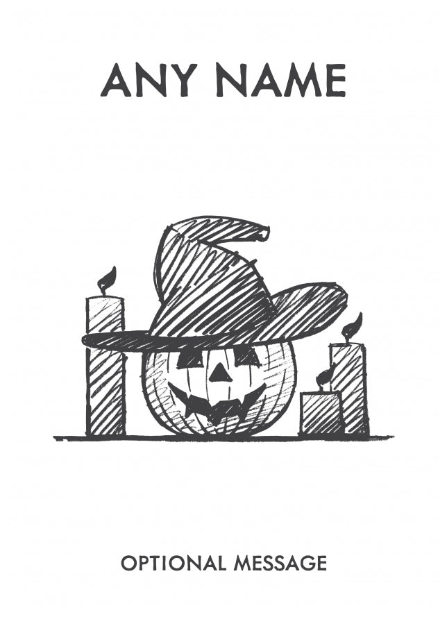 Personalised Halloween Cards for Kids - Pumpkins