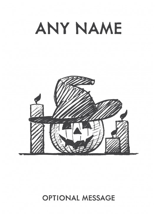 Personalised Halloween Cards for Kids - Pumpkins