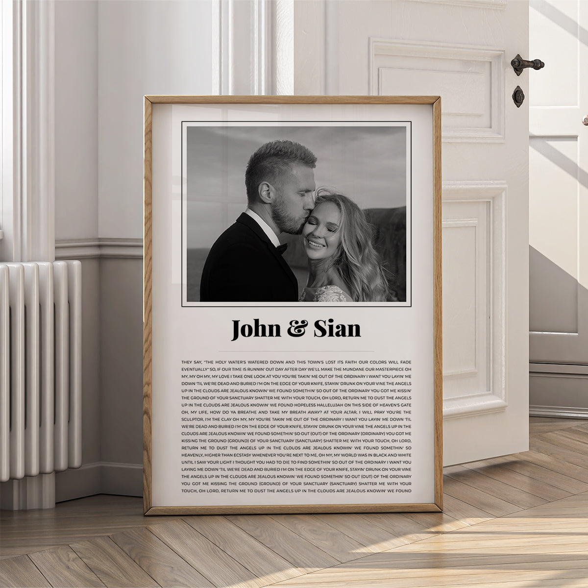 Personalised Song Lyrics Print - Custom Music Wall Art with Any Song - {VARIATION}