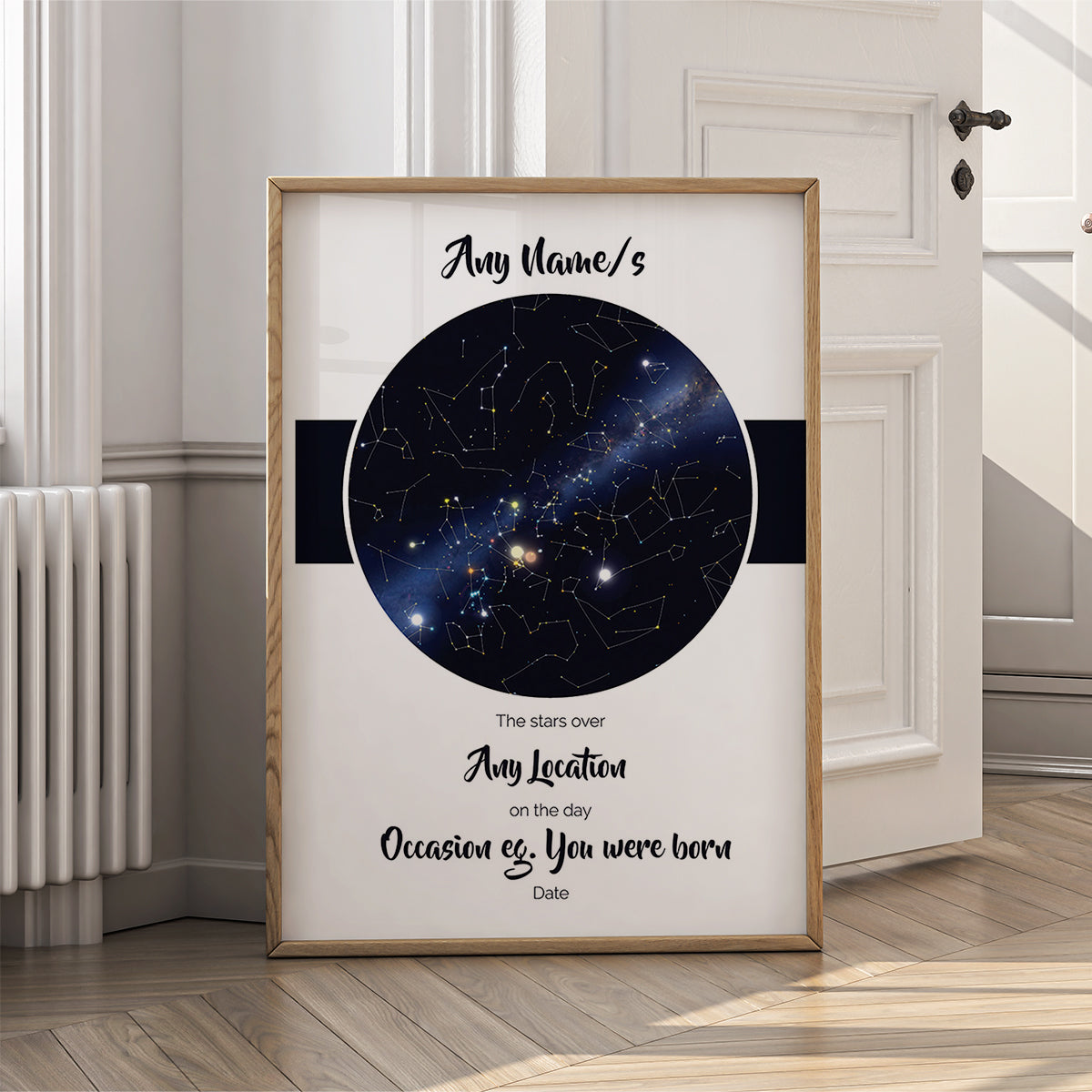 Custom Star Map Poster - Birthday Star Constellations Wall Art Print - {VARIATION}