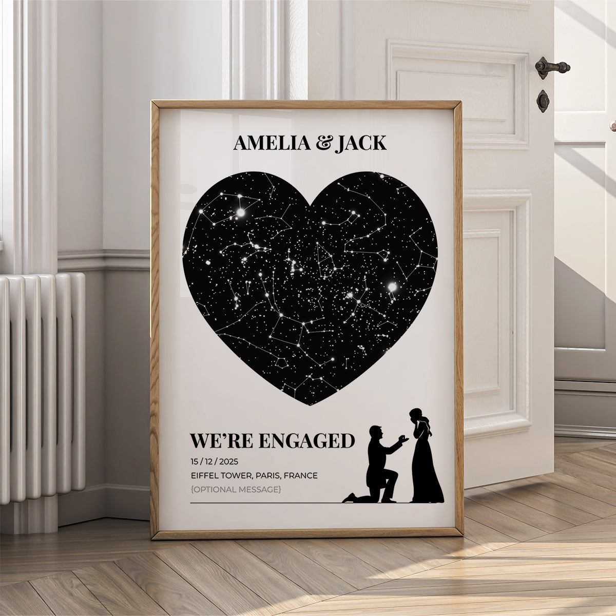 Custom Star Map Print - Congratulations on Engagement - {VARIATION}