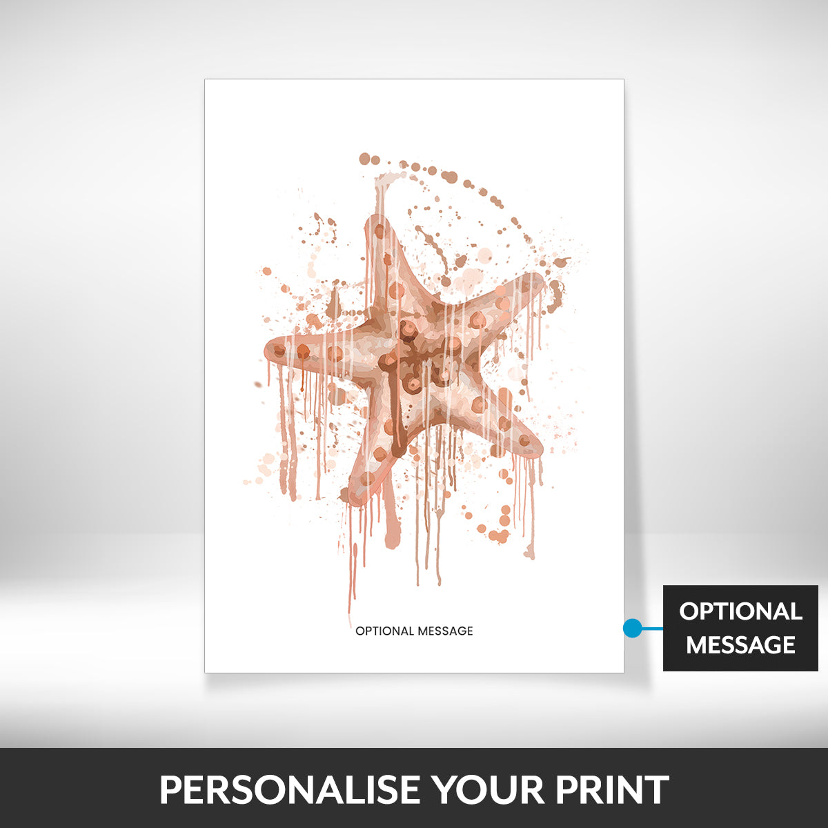 What can be personalised on this pictures for bathroom walls