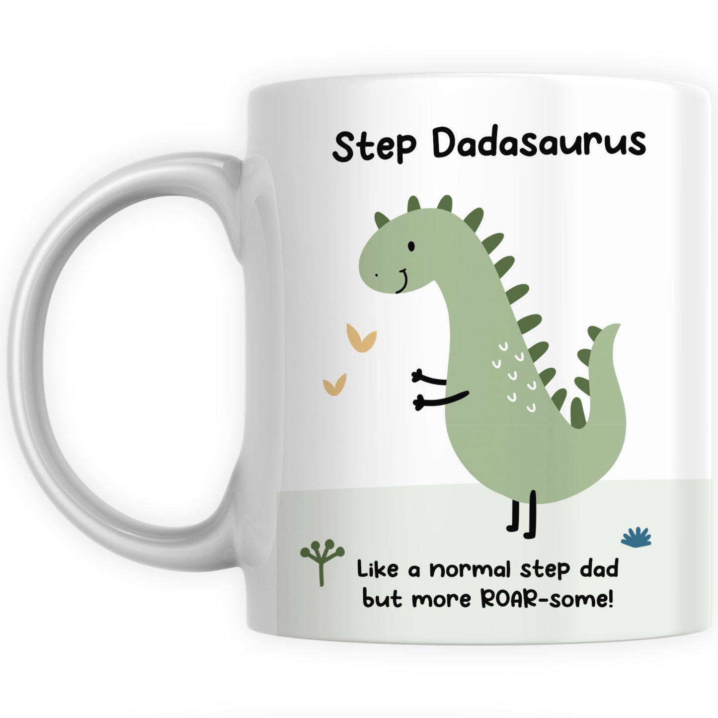 Personalised Step Dadasaurus Coffee Mug Gift - Step Dad Gifts for Birthday or Christmas