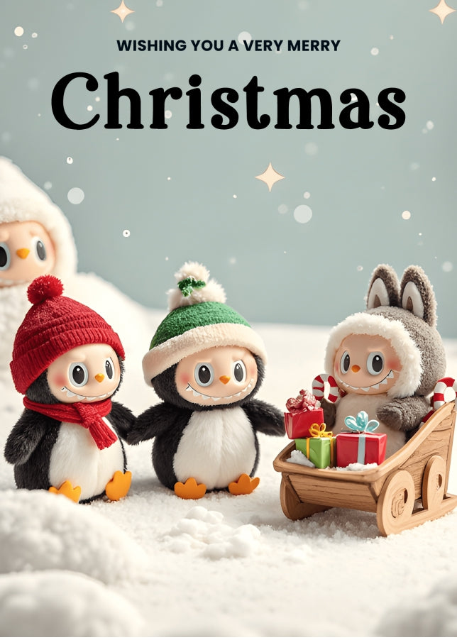 Christmas Card for Girls - Ugly Dolls