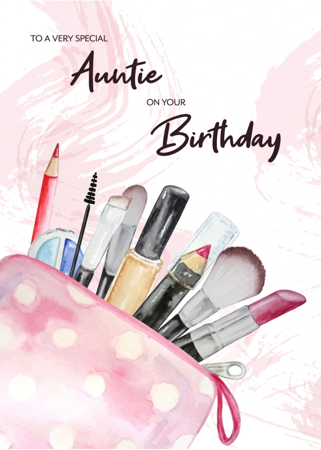 Nice Auntie Birthday Card for Her - 16th 17th 18th 19th 21st 25th