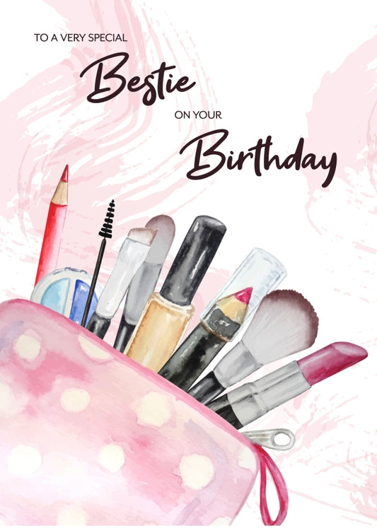 Nice Bestie Birthday Card for Her - 16th 17th 18th 19th 21st 25th