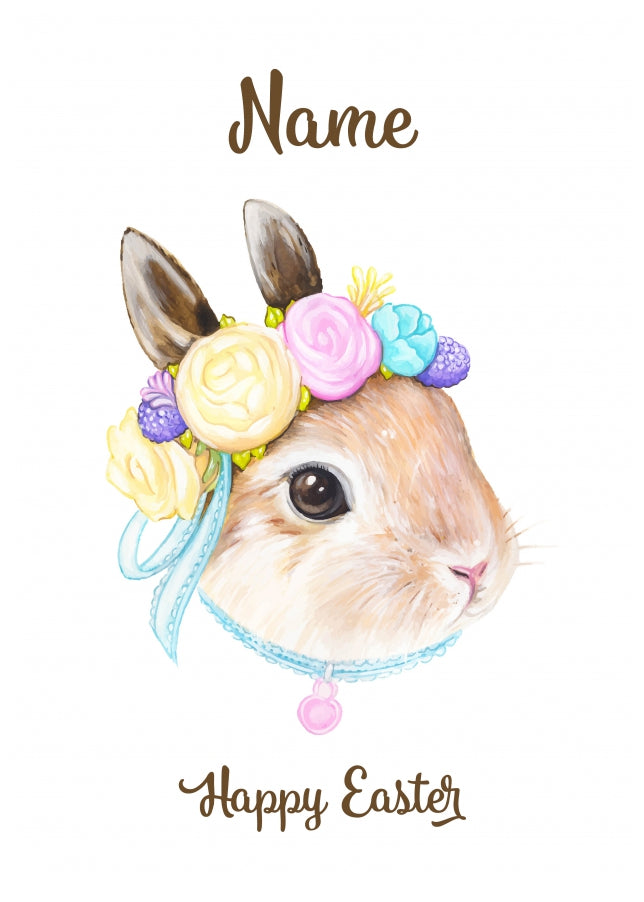 Lovely Easter Card - Watercolour Bunny D3