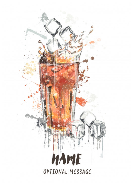 Watercolour Cola Greetings Card