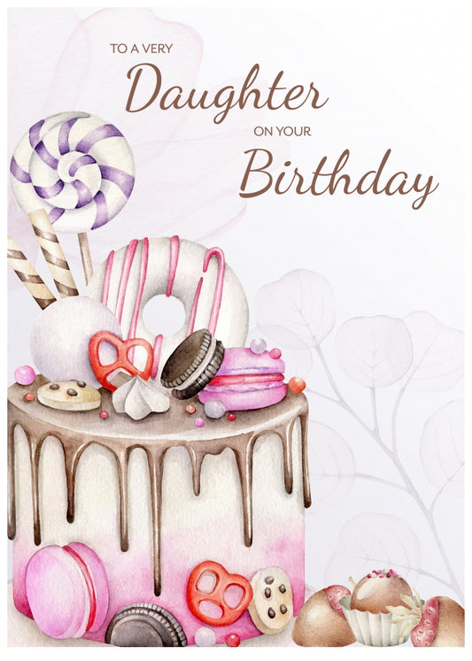 Nice Birthday Card for Daughter Adult Cards for 16th 18th 21st 30th 40th Bday