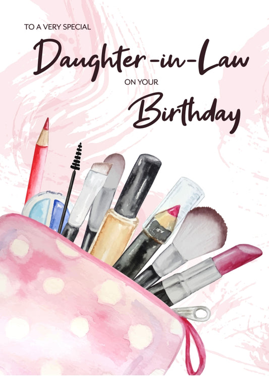 Nice Daughter-in-Law Birthday Card for Her - 16th 17th 18th 19th 21st 25th